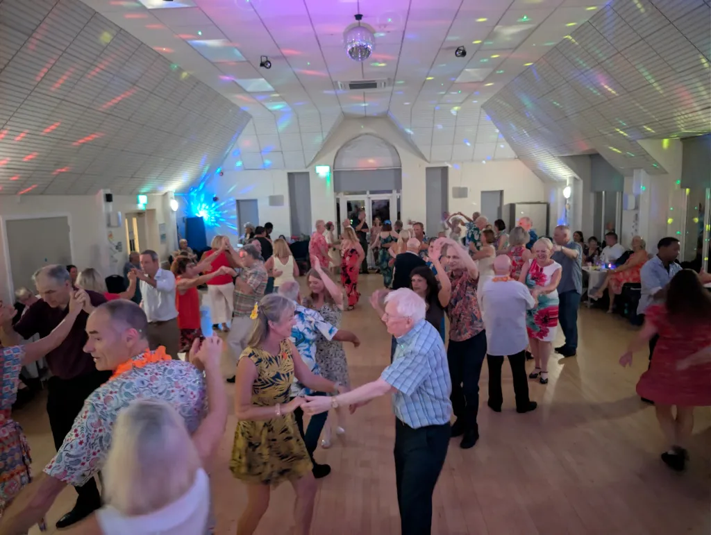A packed dance floor at the Summer Sizzler freestyle